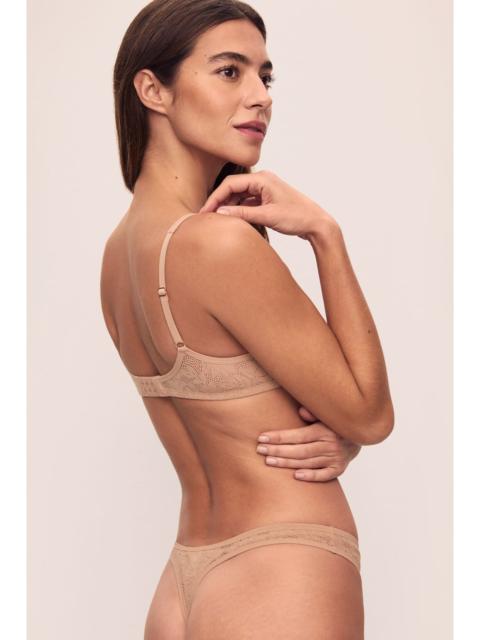 eberjey Soft Stretch Recycled Lace Thong