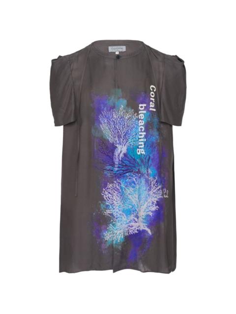 Yohji Yamamoto graphic-print blouse