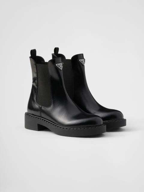 Brushed calf leather Chelsea boots