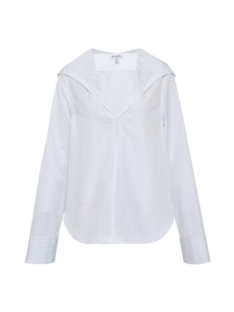 Alaïa Hooded Shirt Cotton Poplin