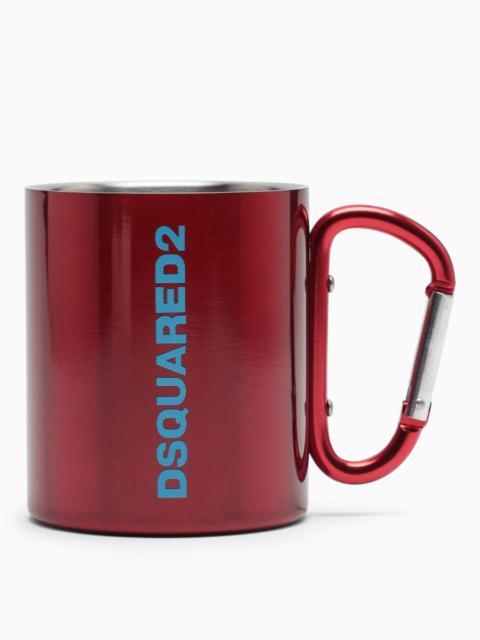 DSQUARED2 Red steel cup with logo