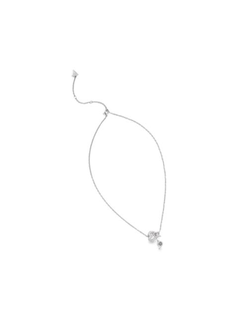 GUESS USA Love Bites crystal-embellished heart necklace