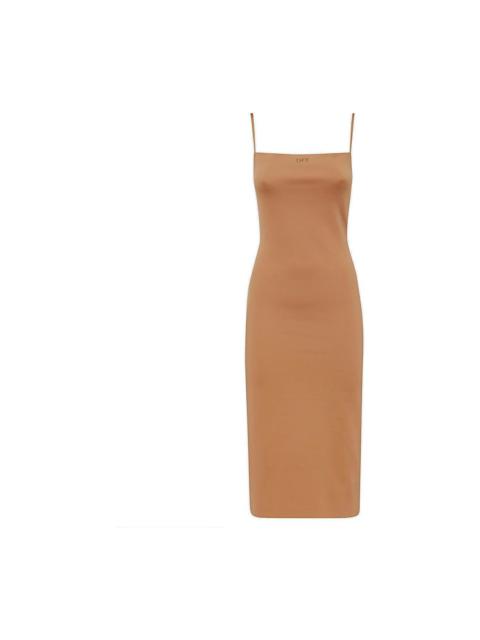 Off-White Logo Printed Sleeveless Dress