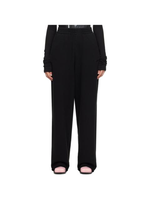 We11done Black Embroidered Lounge Pants