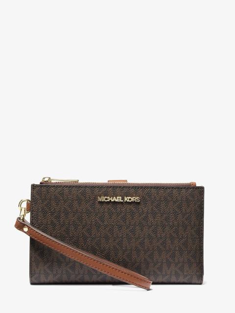 MICHAEL KORS Jet Set Travel Signature Logo Smartphone Wallet
