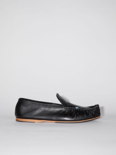 Acne Studios Leather slip-on shoes - Black