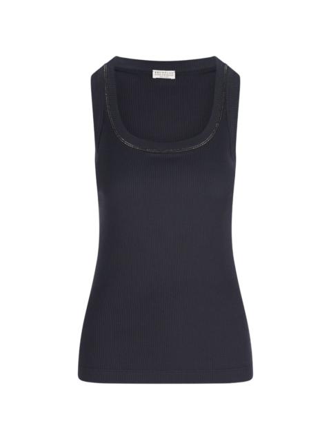 Brunello Cucinelli ribbed-knit tank top