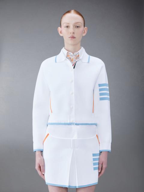 Thom Browne Viscose 4-Bar Polo Short Bomber Jacket