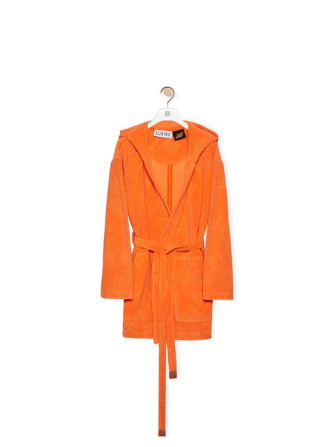 Loewe Anagram jacquard coat in cotton