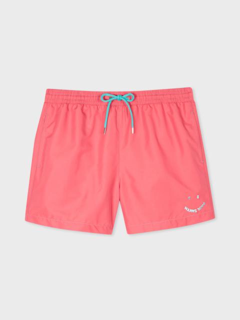 Pink 'Happy' Swim Shorts