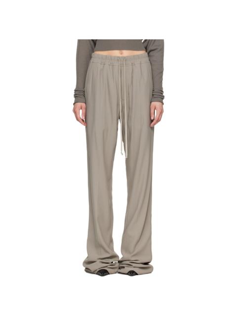 Rick Owens Taupe Tower Dietrich Drawstring Lounge Pants