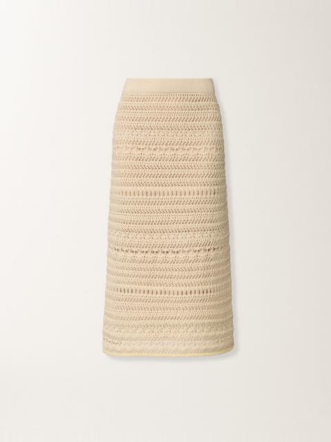 FABIANA FILIPPI Pencil skirt in wool and cotton with sequins