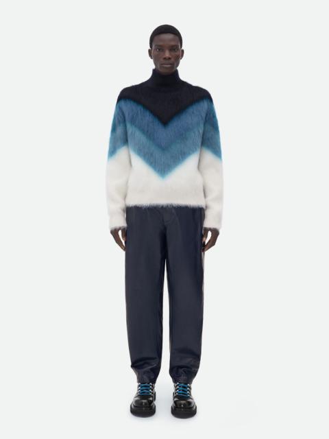 Bottega Veneta wool mohair chevron jumper