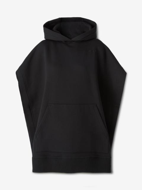 Burberry Crystal EKD Cotton Blend Hooded Poncho