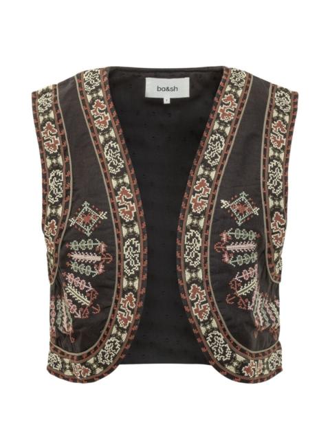 ba&sh embroidered vest