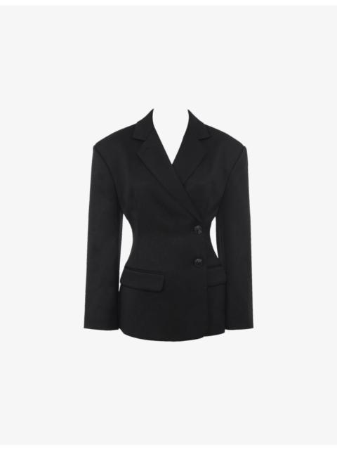 House of CB Hudson Hourglass Stretch-Woven Blazer