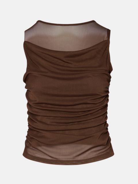 STEVE MADDEN ROMAN KNIT TOP WALNUT