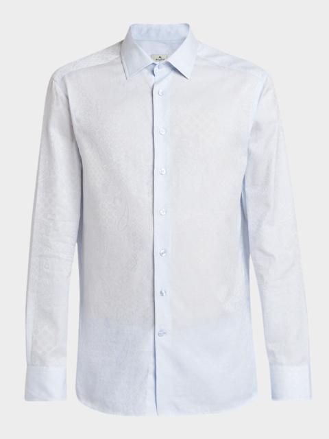 Etro Men's Tone on Tone Button-Front Shirt