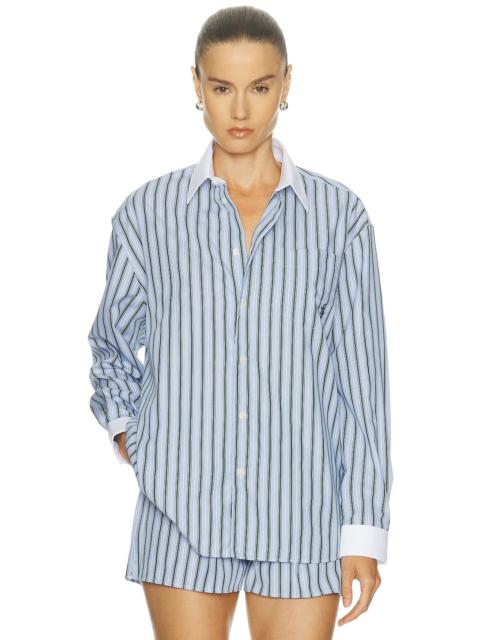 Sporty & Rich Oversized Button Down Top