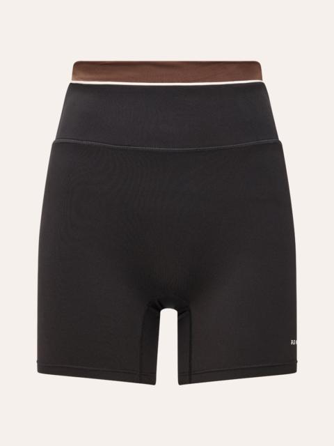 P.E NATION REFLECT 5" BIKE SHORT IN BLACK & ESPRESSO