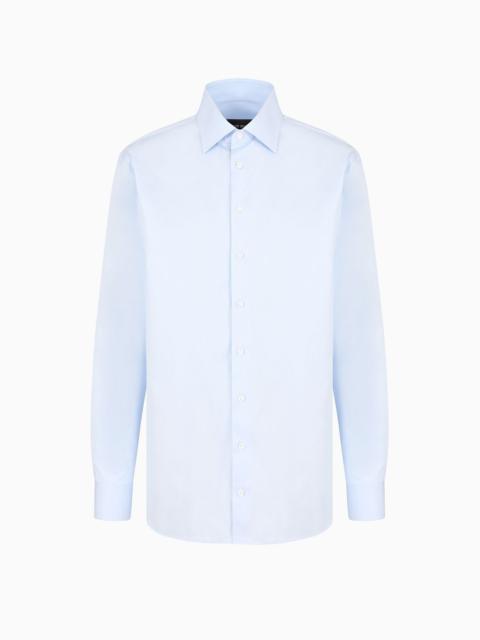 GIORGIO ARMANI Regular-fit luxury cotton shirt