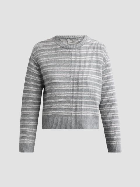 Proenza Schouler Women's Pandora Striped Wool Sweater - Coal Grey