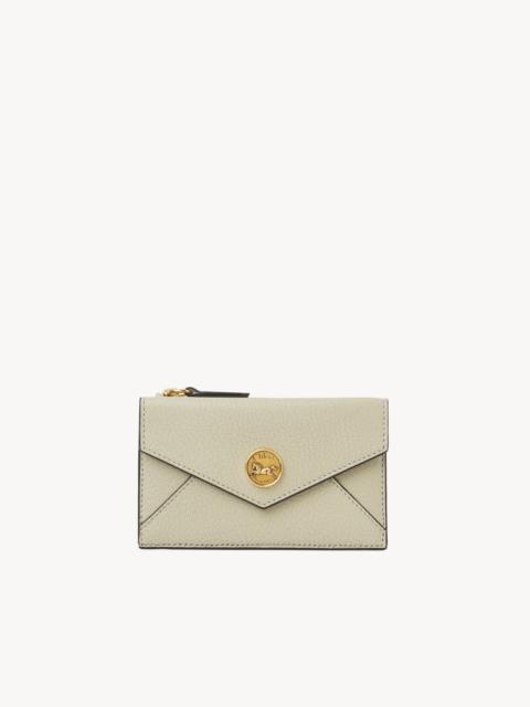Chloé SMALL ENVELOPE PURSE WITH CARD SLOTS IN GRAINED LEATHER