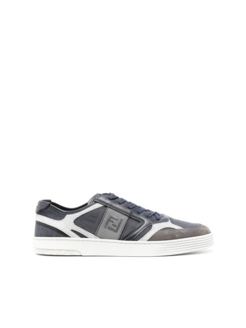 FENDI logo-embroidered panelled sneakers