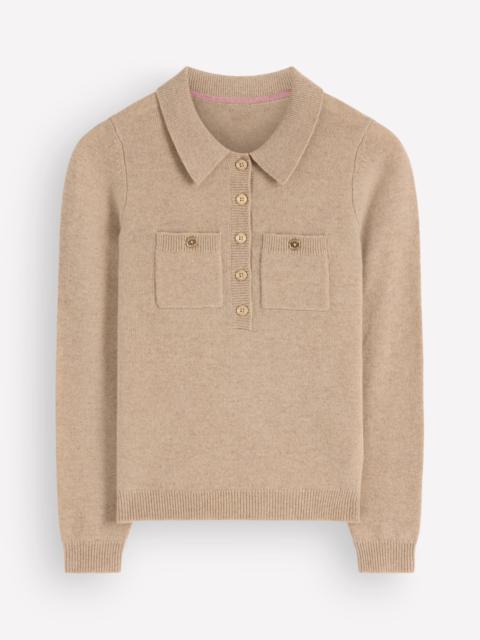 BODEN Marianne Merino Wool Sweater-Oatmeal