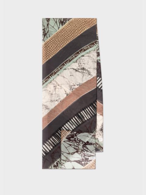 Paul Smith 'Assembled Stripe' Silk Scarf