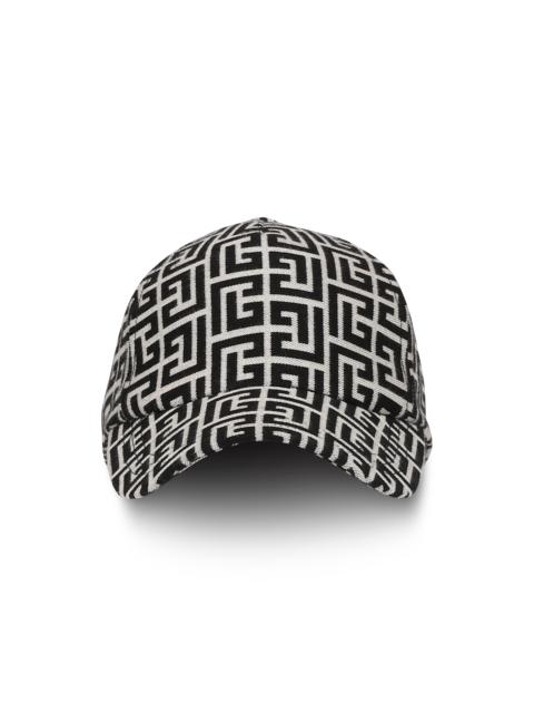 Balmain Monogrammed Jacquard Cap
