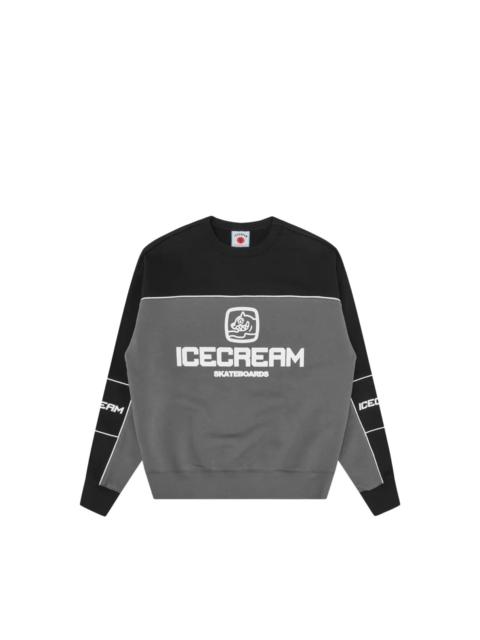 ICECREAM LOGO-PRINT PANELLED SWEATER