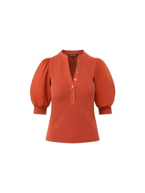 VERONICA BEARD CORALEE PUFF-SLEEVE TOP