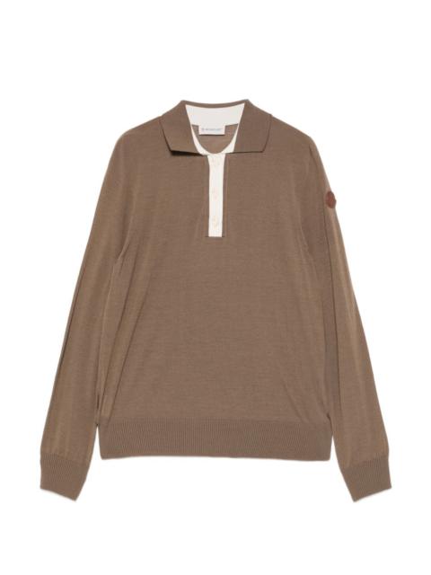 Moncler long-sleeve polo shirt
