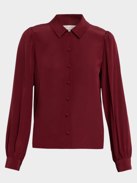 FRAME The Silk Staple Blouse