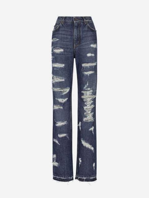Dolce & Gabbana Denim jeans with rips