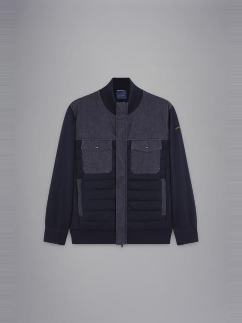 Paul & Shark HYBRID SWEATER WOOL AND DENIM