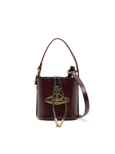 Vivienne Westwood Daisy Lizard-effect Bucket Bag