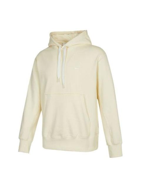 Nike Men's Nike Embroidered Logo Hooded Casual Sports Milky White DA0024-113