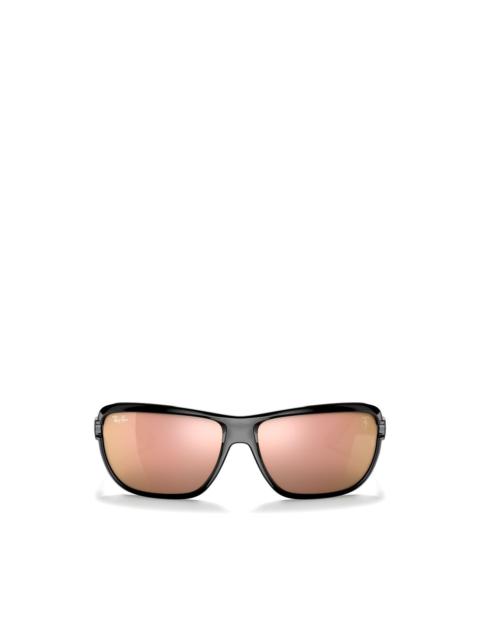 Ray-Ban x Scuderia Ferrari rectangle-frame sunglasses