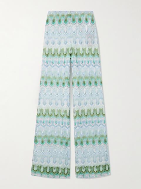 Missoni Metallic Crochet-knit Pants