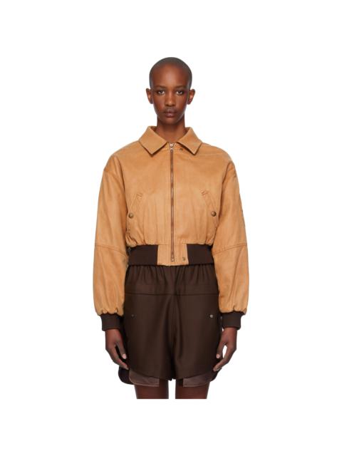 OPEN YY Paper Like Crop Bomber | club21 | REVERSIBLE