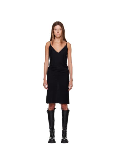 Rick Owens Lilies Black Tower Bia Slip Midi Dress