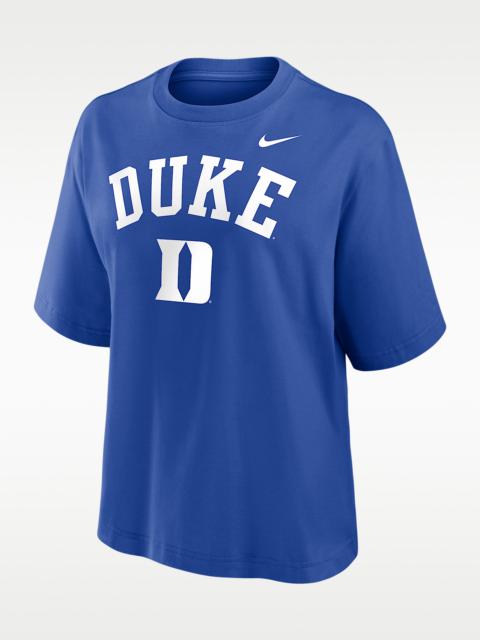 Nike Duke Arch Over Logo Boxy Women's Nike College T-Shirt