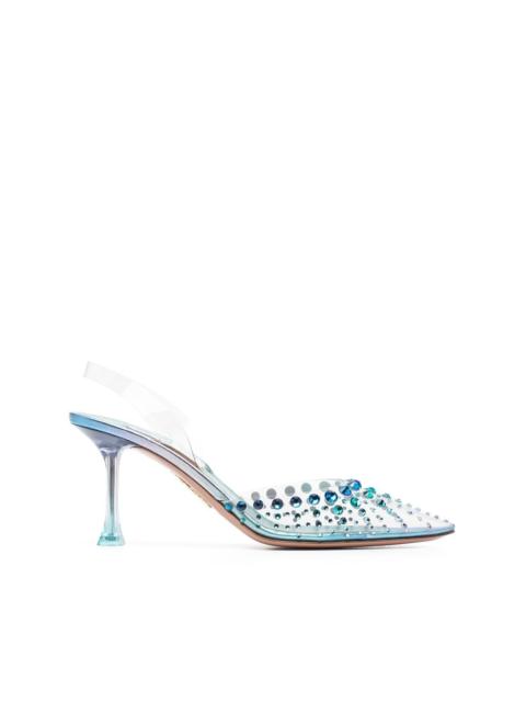 AQUAZZURA Starburst 75mm slingback pumps