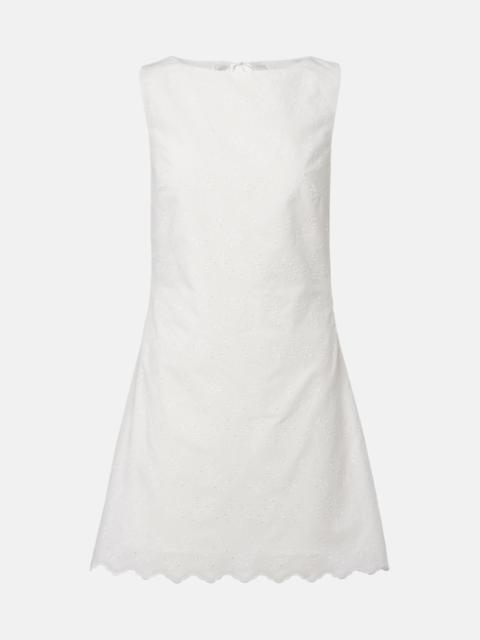 FAITHFULL Breta broderie anglaise minidress