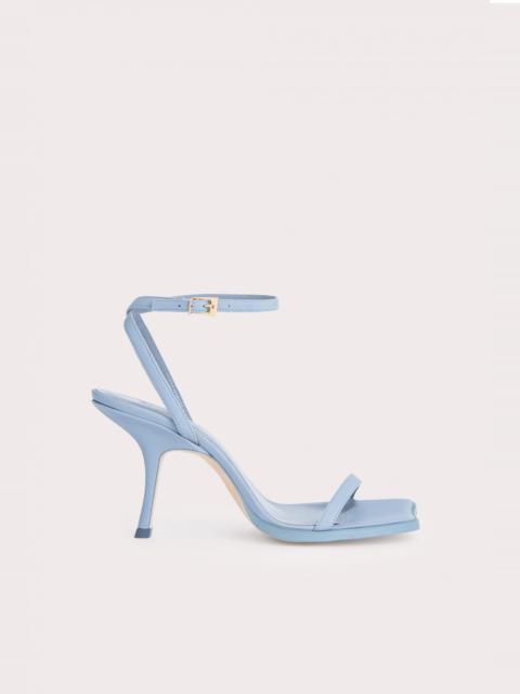 BY FAR 95mm Sandal - Dusty Blue