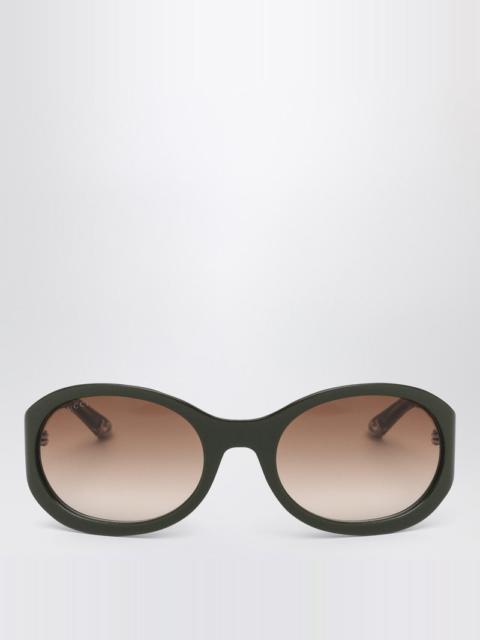 Gucci Green Round Sunglasses Women