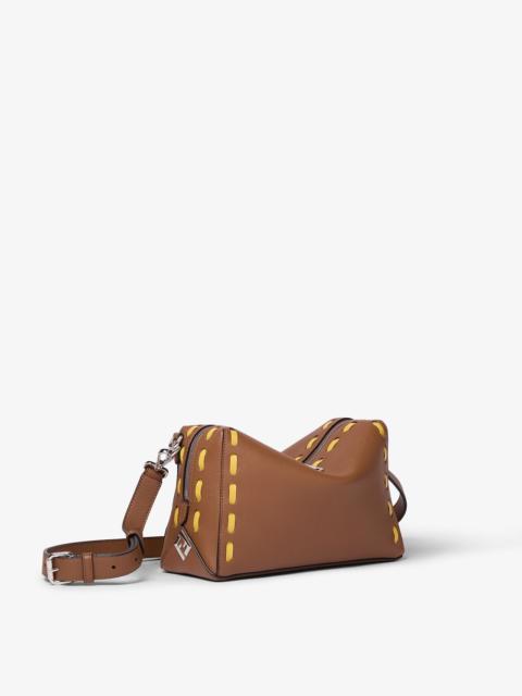FENDI Fendi Lui Medium Tan-color leather bag with oversize, hand-sewn Selleria topstitches