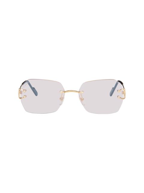 Cartier Gold 'Classic C de Cartier' Sunglasses